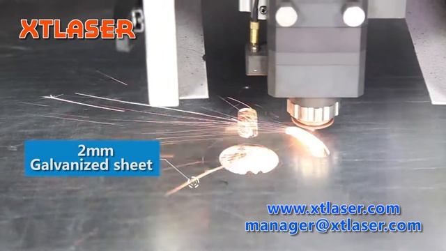 2 mm Galvanized sheet fiber laser cutting laser cut 500w+2000w - XT LASER - Jennifer смотреть онлайн