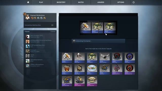 CS:GO Unlocking 1 Sticker Capsule and Applying Sticker смотреть онлайн