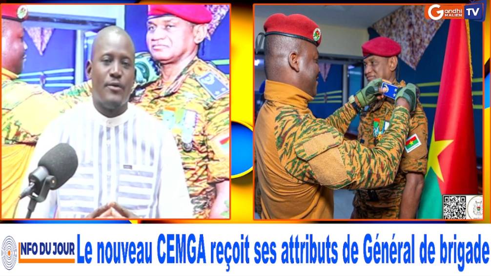 Le Nouveau CEMGA Reçoit Ses Attributs De Général de brigade