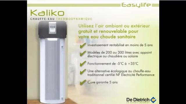 Chauffe-eau thermodynamique Kaliko смотреть онлайн