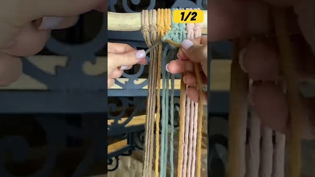 Часть 1 Еще узор вам в копилку. Бесплатные уроки➡️Ссылка в шапке @sofi_macrame #макраме #macrame смотреть онлайн