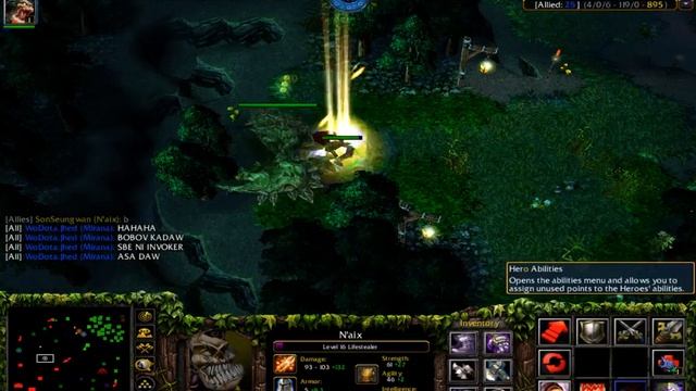 DotA 6.85k Lifestealer Naix Jungle Gameplay (GODLIKE 13-3-15) смотреть онлайн