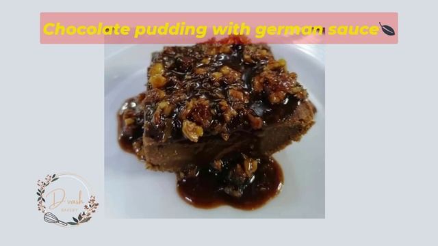 Chocolate pudding with german sauce смотреть онлайн