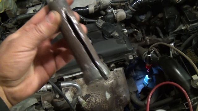 Как проверить датчики кислорода Ниссан Х-Трейл. Неисправный лямбда-зонд проверка осциллографом. смотреть онлайн