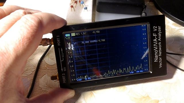 NanoVNA-F V2 перевожу в режим ГИР смотреть онлайн