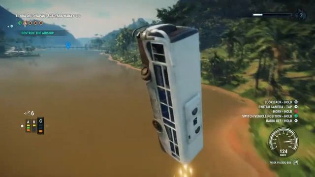 Just Cause 4: Using A Bus As A Missile
