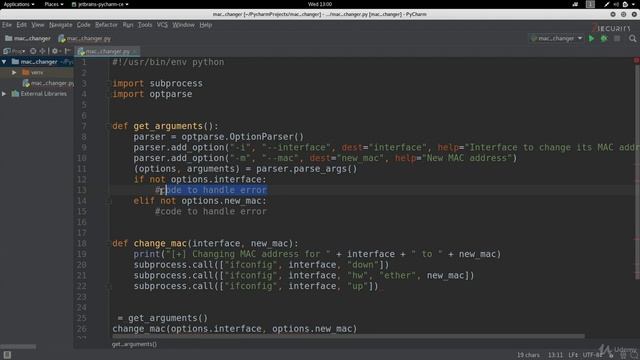 13 Using Conditional Statements in MAC Changer смотреть онлайн