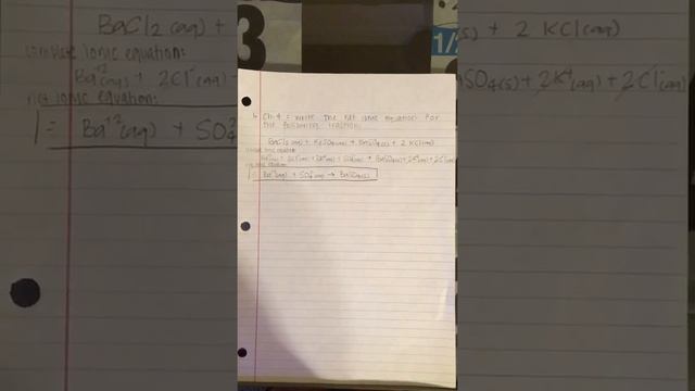 Net ionic equation смотреть онлайн