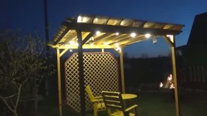 Освещение беседки - перголы в вечернее время своими руками 2019 год