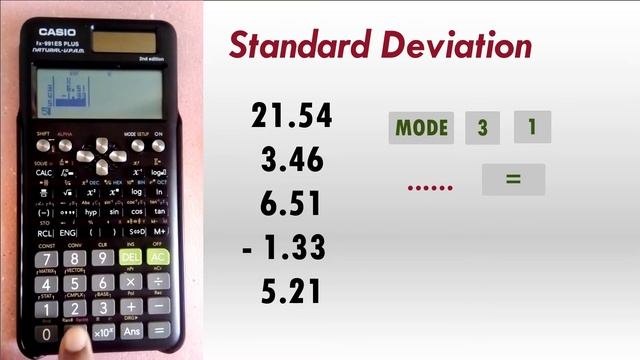 Standard Deviation- Fx-991es Plus 2nd Edition