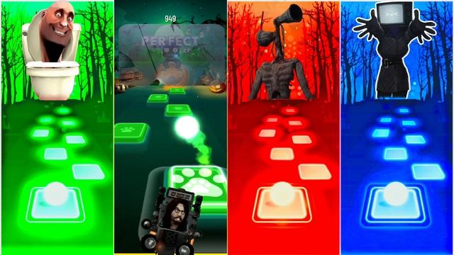 TF2 Skibidi Toilet vs Titan Cameraman vs Bimax Skibidi Toilet vs Siren Head - Tiles Hop EDM Rush смотреть онлайн