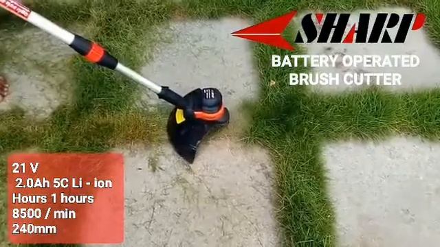 Grass Cutter CORDLESS||Battery Operated Brush Cutter #SHARPLi-ion смотреть онлайн