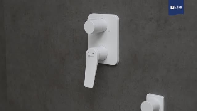 Смеситель Lemark Bronx LM3729MW, LM3722MW для душа встраиваемый смотреть онлайн