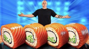 ВАНЗАЙ СДЕЛАЛ ГИГАНТСКИЕ ЖЕЛЕЙНЫЕ РОЛЛЫ ВЕСОМ 160 КИЛОГРАММ