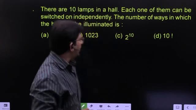 There are 10 lamps in a hall. Each one of them can be switched on independently. смотреть онлайн