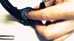 Casio G-Shock G-100 battery change