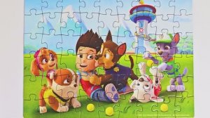 Щенячий Патруль. Райдер и щенки играют - собираем пазлы для детей. PAW Patrol puzzle