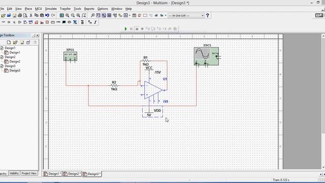 Simulation of Inverting Amplifier in Multisim смотреть онлайн