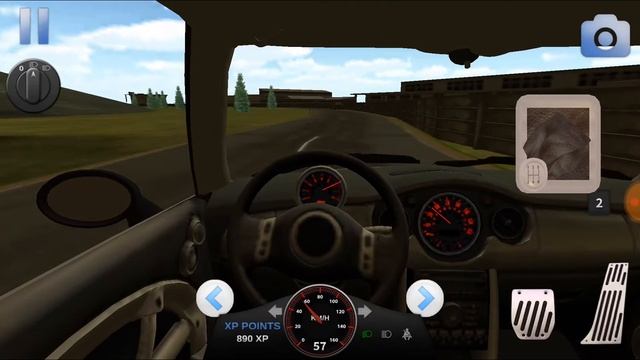 School driving 3D- outside driving (Mini Cooper) смотреть онлайн