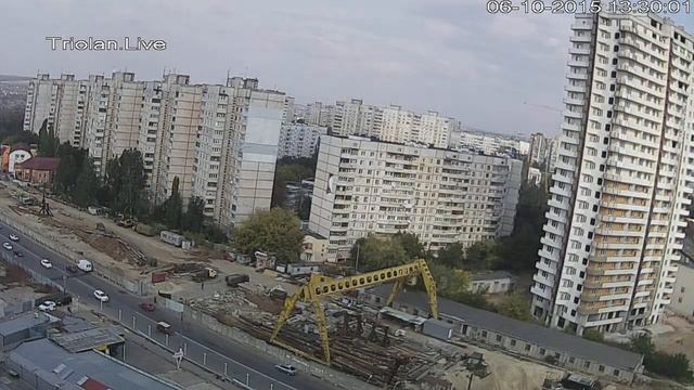 Triolan.Live - Харьков, строительство станции метро "Победа" (06-10-2015) смотреть онлайн