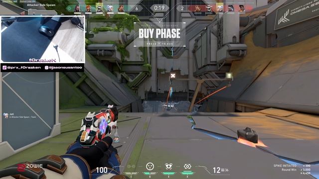 PRX F0rsakeN Cypher Fracture | Valorant Pro Vod Ranked Gameplay смотреть онлайн