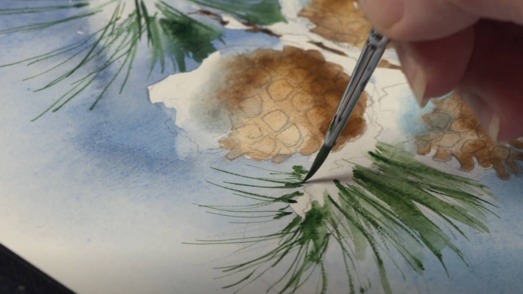 Ошибки начинающих художников. Разбор акварельных работ по прямому эфиру Анастасии Бесединой. смотреть онлайн