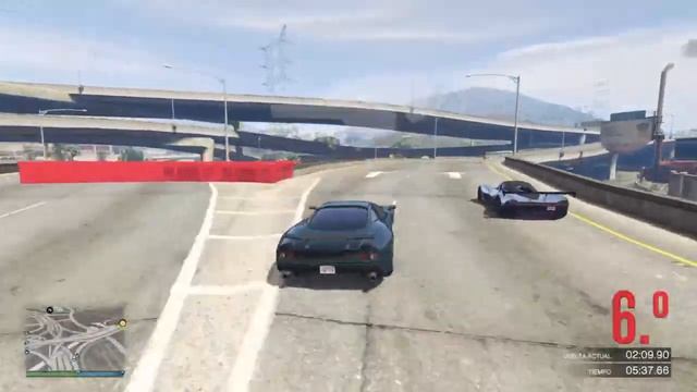 (GTA 5) 3 man battle for 5th position, then... choke смотреть онлайн