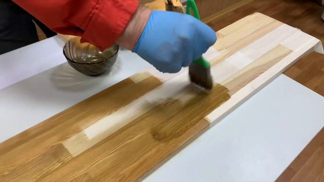 Нанесение масло воска для деревянного пола и лестниц W-House®, цвет опаленный дуб смотреть онлайн