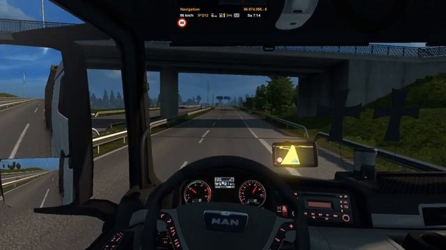 MAN TGX Euro 6 Tandem in der Scandinavia DLC #2 waberers смотреть онлайн