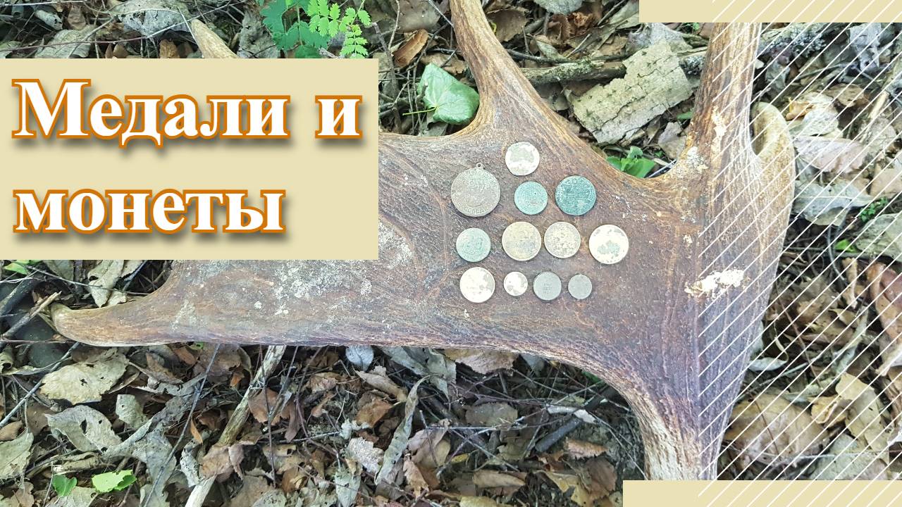 Полдня копали с тёзкой. Нашли пару медалей,монеты и рога. смотреть онлайн