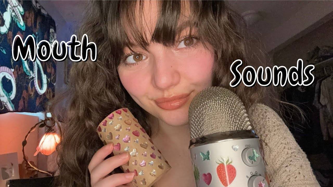 ASMR Влажные и сухие звуки рта (быстрые агрессивные)  трубка для покалывания, поцелуи