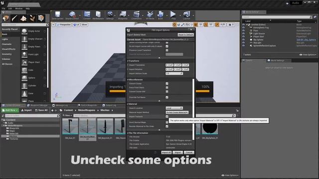 [UnrealEngine] Static Mesh To Skeletal Mesh Conversion