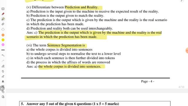 Class10 ARTIFICIAL INTELLIGENCE SAMPLE PAPER/ IMP. QUESTIONS FOR EXAMS смотреть онлайн