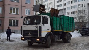 Мусоровоз МКМ-3403 на шасси МАЗ-5337A2 (С 063 ТР 22) / Garbage truck MAZ-5337A2.