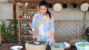 Market show, Expecting mom buy fish eggs for cooking - Countryside life TV