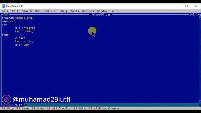 PROGRAM #27 MENGGUNAKAN FUNGSI ORD DALAM PENGOPRASIAN MATEMATIKA PASCAL смотреть онлайн