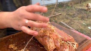 СОЧНЫЙ Вкусный МЯСНОЙ РУЛЕТ на мангале! ENG SUB