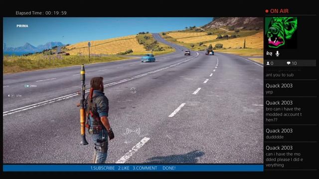 JUST CAUSE 3 + MODDED ACCOUNT GIVE AWAY !!!!!!!