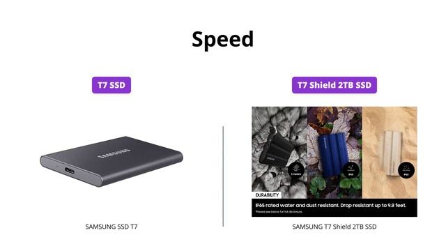 Samsung SSD T7 Vs T7 Shield: Portable External Solid State Drive Comparison