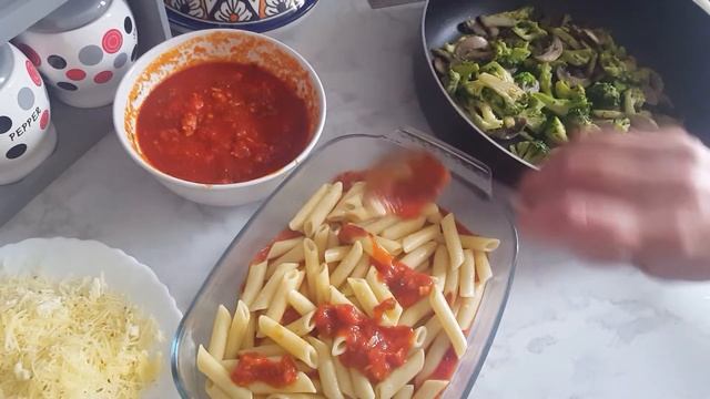 Recipe Pasta and broccoli gratin with béchamel sauce very simple / easy delicious! смотреть онлайн