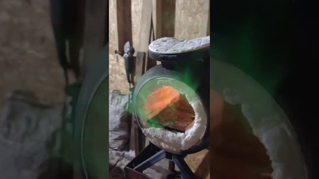 Плавка латуни в горне. смотреть онлайн