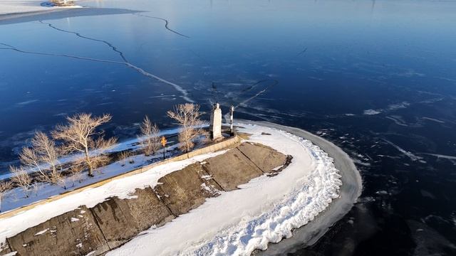 Волга во льду на dji mini 4 pro смотреть онлайн