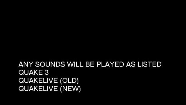sound comparing of quakelive and quake3 смотреть онлайн