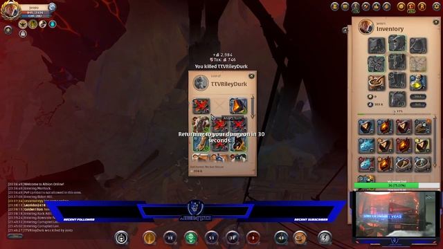 Albion Online : Jento. Stalker Corrupted Dungeon. Getting Into Deathgivers, Part 8. Streamer Loot. смотреть онлайн