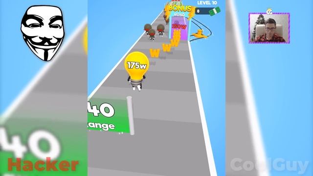 NOOB vs PRO vs HACKER vs GOD in Watt the Bulb смотреть онлайн