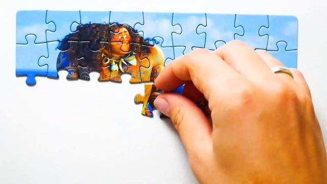 Моана Мультик - Собираем пазлы для детей Раскрашка ТВ смотреть онлайн