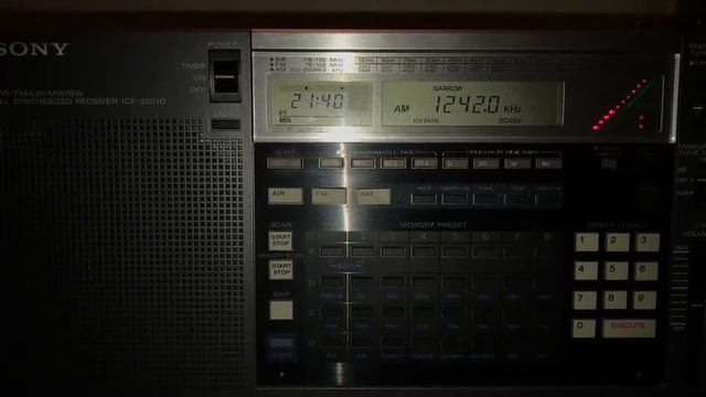 Sony icf-2001d 1242kHz Japan смотреть онлайн