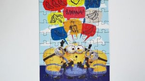 Миньоны Грювитация  Собираем пазлы для детей Minions banana Puzzle Раскрашка ТВ