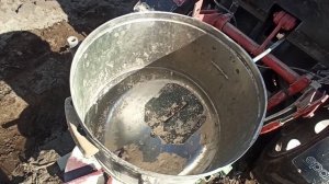 Испытание Самодельного разбрасывателя минеральных удобрений!