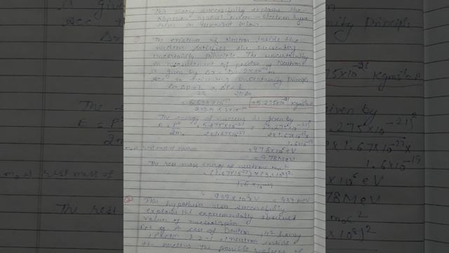 Proton Neutron Hypothesis Bsc 6th Sem Nuclear Physics